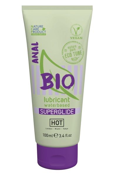 Интимный увлажняющий анальный гель BIO SuperGlide - 100 мл. - HOT - купить с доставкой в Перми