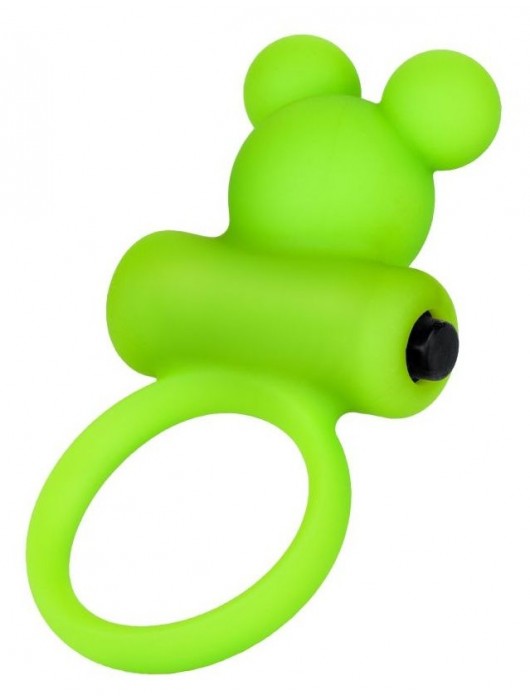 Зеленое виброкольцо на пенис A-Toys - A-toys - в Перми купить с доставкой
