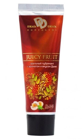 Интимный съедобный лубрикант JUICY FRUIT с ароматом дыни - 30 мл. - БиоМед - купить с доставкой в Перми