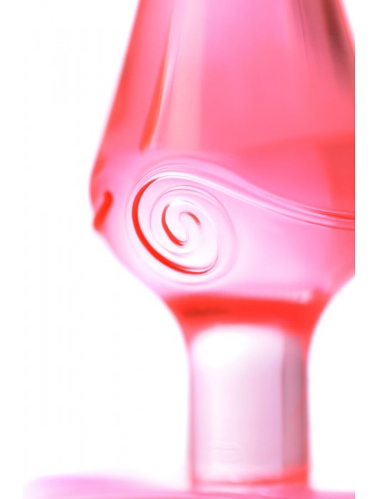 Красная анальная втулка с ограничителем - 6,5 см. - Toyfa Basic