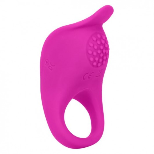 Ярко-розовое эрекционное виброкольцо Silicone Rechargeable Teasing Enhancer - California Exotic Novelties - в Перми купить с доставкой