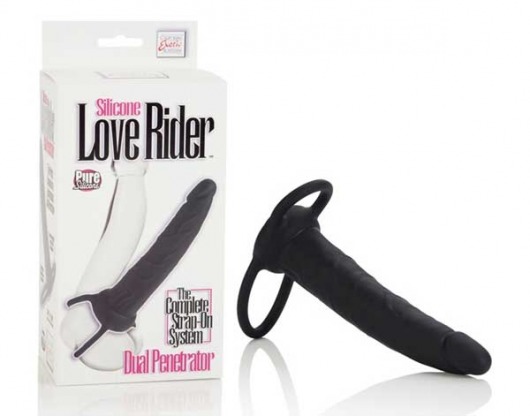 Насадка на пенис Silicone Love Rider Dual Penetrator для двойного проникновения - 14 см. - California Exotic Novelties - в Перми купить с доставкой