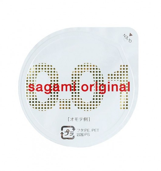 Супертонкий презерватив Sagami Original 0.01 - 1 шт. - Sagami - купить с доставкой в Перми