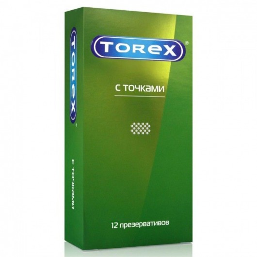 Текстурированные презервативы Torex  С точками  - 12 шт. - Torex - купить с доставкой в Перми