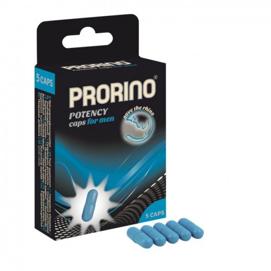 БАД для мужчин ero black line PRORINO Potency Caps for men - 5 капсул - Ero - купить с доставкой в Перми