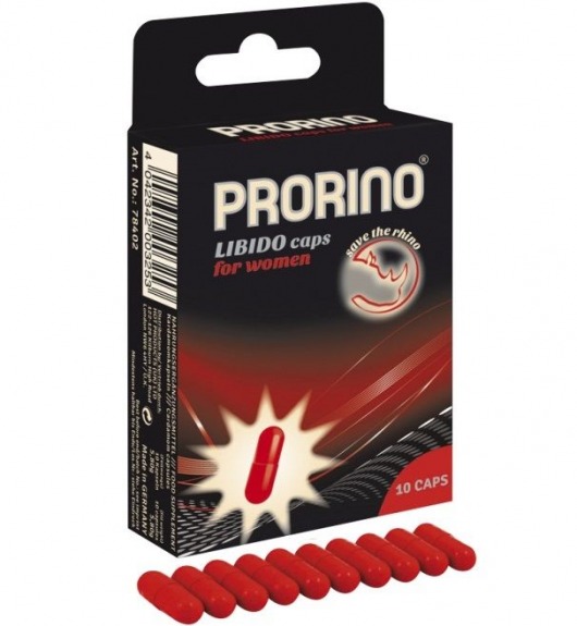 БАД для женщин ero black line PRORINO Libido Caps - 10 капсул - Ero - купить с доставкой в Перми