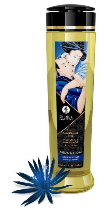 Массажное масло с ароматом ночных цветов Seduction - 240 мл. - Shunga - купить с доставкой в Перми