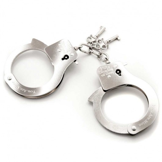 Металлические наручники Metal Handcuffs - Fifty Shades of Grey - купить с доставкой в Перми