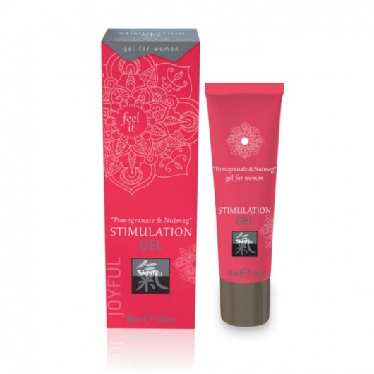 Возбуждающий интимный гель для двоих STIMULATION GEL Pomegranate   Nutmeg - 30 мл. - Shiatsu - купить с доставкой в Перми