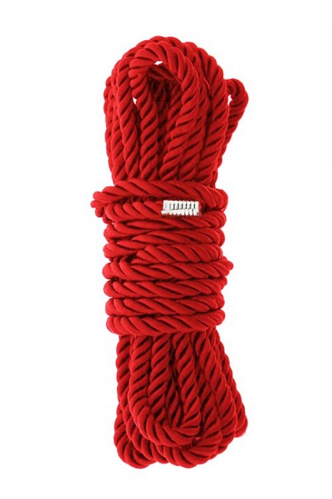 Красная веревка для шибари DELUXE BONDAGE ROPE - 5 м. - Dream Toys - купить с доставкой в Перми