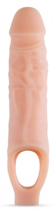 Телесный реалистичный фаллоудлинитель 9 Inch Silicone Cock Sheath Penis Extender - 22,86 см. - Blush Novelties - в Перми купить с доставкой