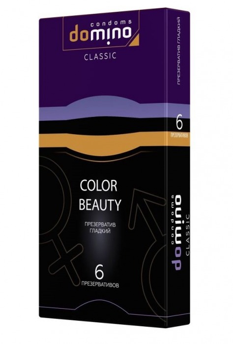 Разноцветные презервативы DOMINO Colour Beauty - 6 шт. - Domino - купить с доставкой в Перми