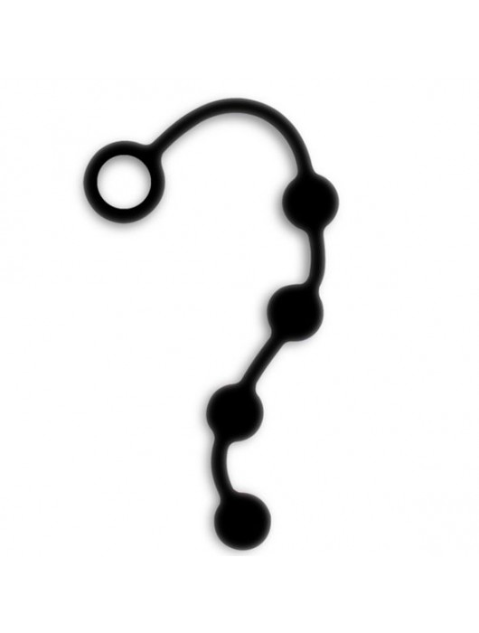 Черная анальная цепочка Excite S - 24 см. - Nexus Range