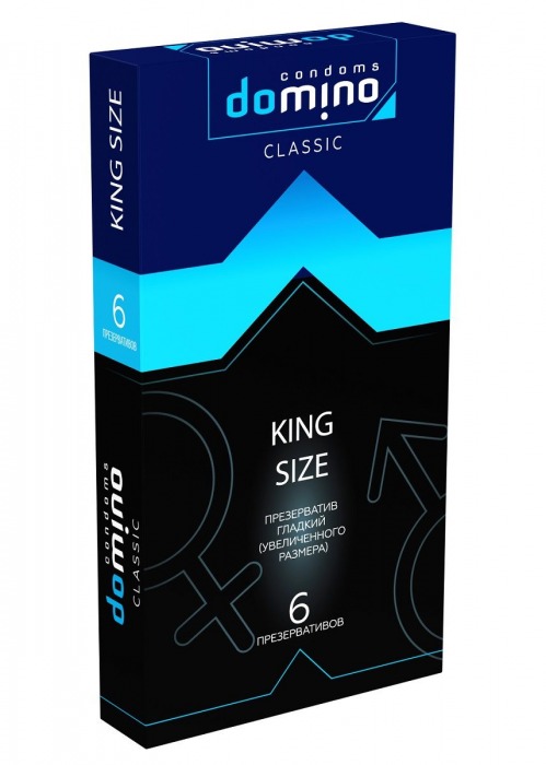 Презервативы увеличенного размера DOMINO Classic King size - 6 шт. - Domino - купить с доставкой в Перми