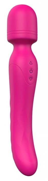 Ярко-розовый жезловый вибратор Heating Bodywand с нагревом - 23,2 см. - Dream Toys