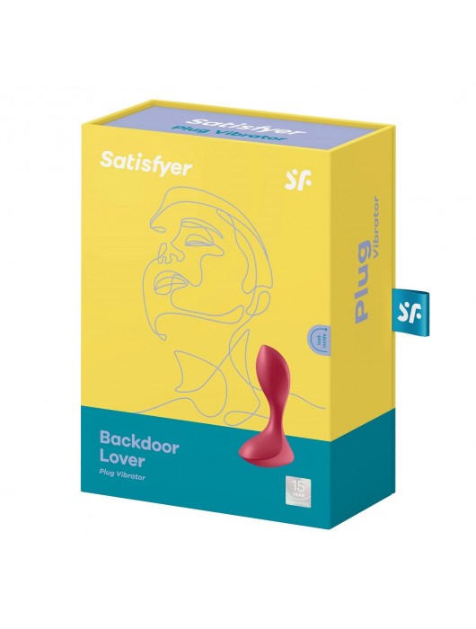 Красный вибромассажёр простаты Satisfyer Backdoor Lover - 14 см. - Satisfyer - в Перми купить с доставкой