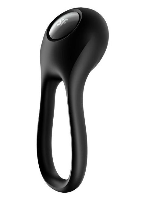 Черное эрекционное виброкольцо Majestic Duo - Satisfyer - в Перми купить с доставкой