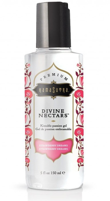 Гель-лубрикант на водной основе Divine Nectars Strawberry Dream с ароматом клубники - 150 мл. - Kama Sutra - купить с доставкой в Перми