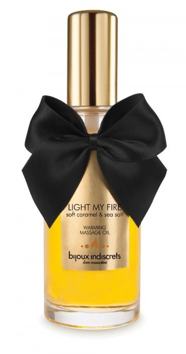 Массажное масло Light My Fire с ароматом карамели - 100 мл. - Bijoux Indiscrets - купить с доставкой в Перми