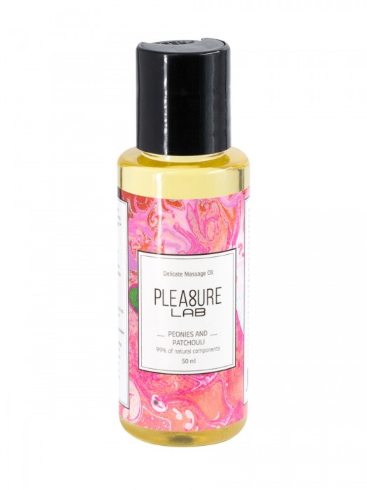 Массажное масло Pleasure Lab Delicate с ароматом пиона и пачули - 50 мл. - Pleasure Lab - купить с доставкой в Перми