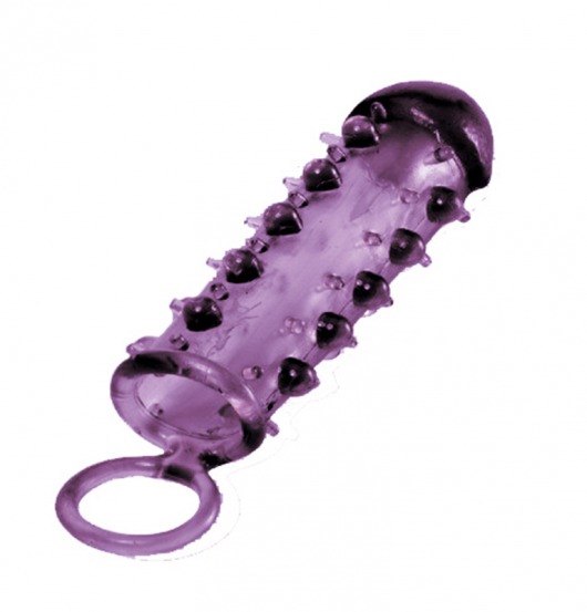 Закрытая фиолетовая насадка с пупырышками SAMURAI PENIS SLEEVE PURPLE - 14,5 см. - NMC - в Перми купить с доставкой