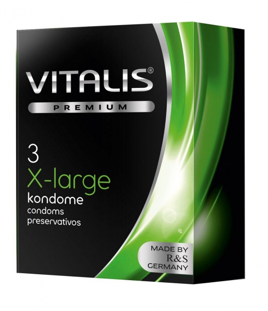 Презервативы увеличенного размера VITALIS PREMIUM x-large - 3 шт. - Vitalis - купить с доставкой в Перми