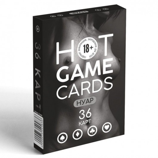 Игральные карты HOT GAME CARDS НУАР - 36 шт. - Сима-Ленд - купить с доставкой в Перми