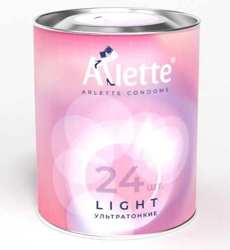 Ультратонкие презервативы Arlette Light - 24 шт. - Arlette - купить с доставкой в Перми