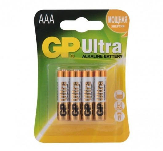 Батарейки алкалиновые GP Ultra Alkaline 24А AАA/LR03 - 4 шт. - Элементы питания - купить с доставкой в Перми