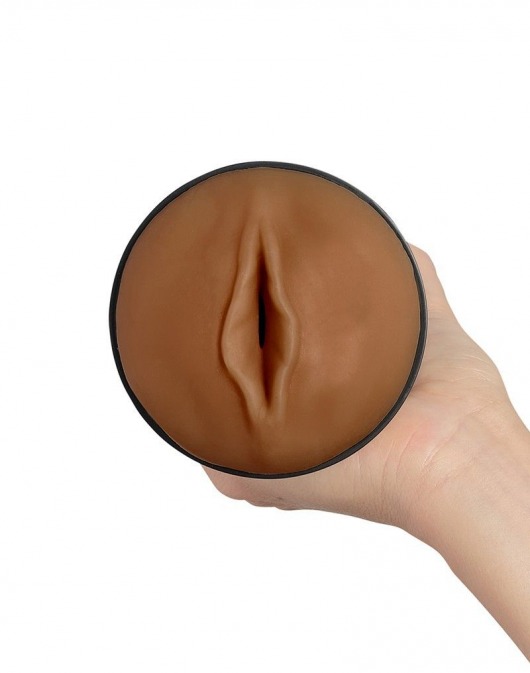Коричневый мастурбатор-вагина Feel Stroker - Kiiroo - в Перми купить с доставкой