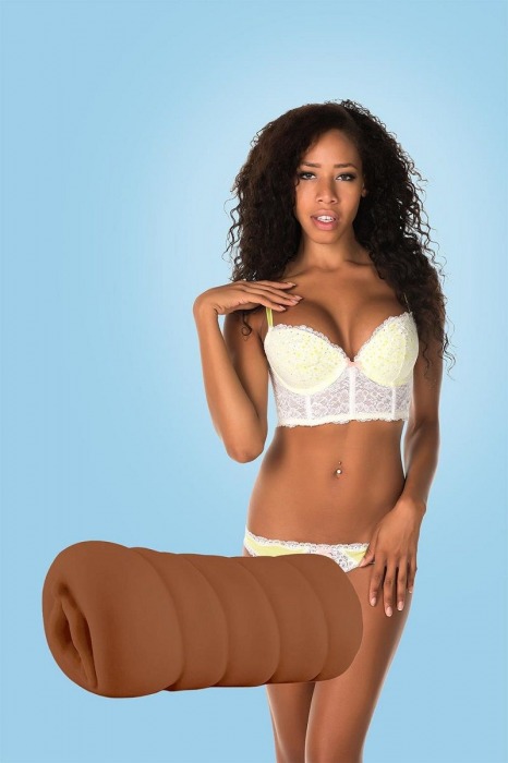 Коричневый мастурбатор-вагина BRIANNA - Dream Toys - в Перми купить с доставкой