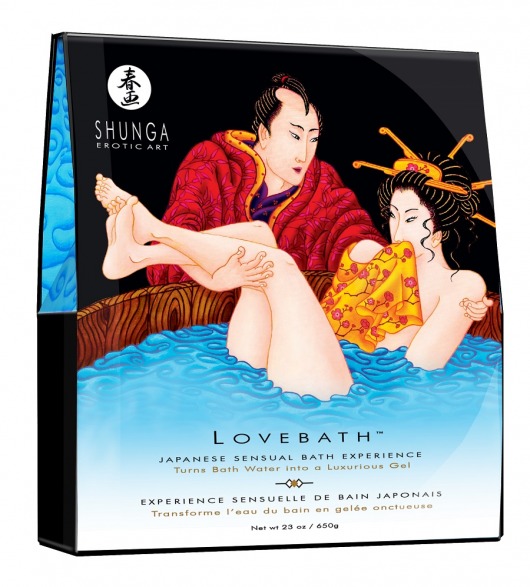 Соль для ванны Lovebath Ocean temptation, превращающая воду в гель - 650 гр. - Shunga - купить с доставкой в Перми