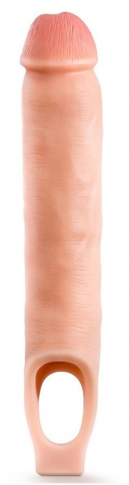 Телесная насадка-удлинитель 11.5 Inch Silicone Cock Sheath Penis Extender - 29,2 см. - Blush Novelties - в Перми купить с доставкой