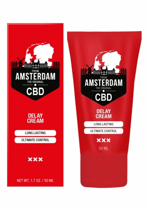 Крем-пролонгатор CBD from Amsterdam Delay Cream - 50 мл. - Shots Media BV - купить с доставкой в Перми