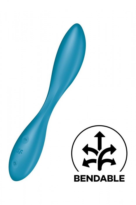 Синий гибкий вибратор Satisfyer G-Spot Flex 1 - 19,5 см. - Satisfyer
