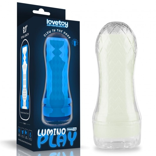 Светящийся в темноте мастурбатор Lumino Play Masturbator Pocketed - Lovetoy - в Перми купить с доставкой