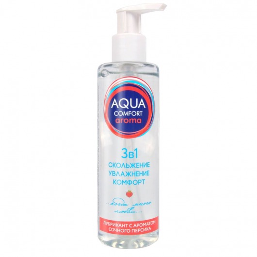 Гель-лубрикант на водной основе Aqua Comfort Aroma с ароматом персика - 195 гр. - Биоритм - купить с доставкой в Перми