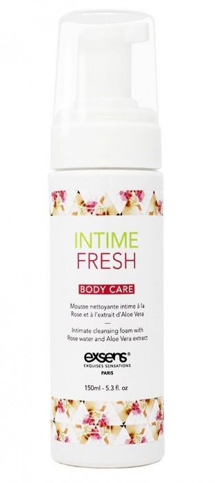 Органическая интимная очищающая пенка Intime Fresh - 150 мл. - Exsens - купить с доставкой в Перми
