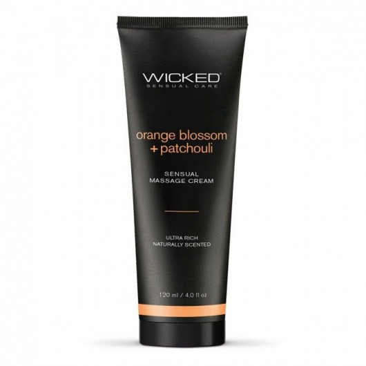 Массажный легкий крем WICKED Orange Blossom plus Patchouli - 120 мл. - Wicked - купить с доставкой в Перми