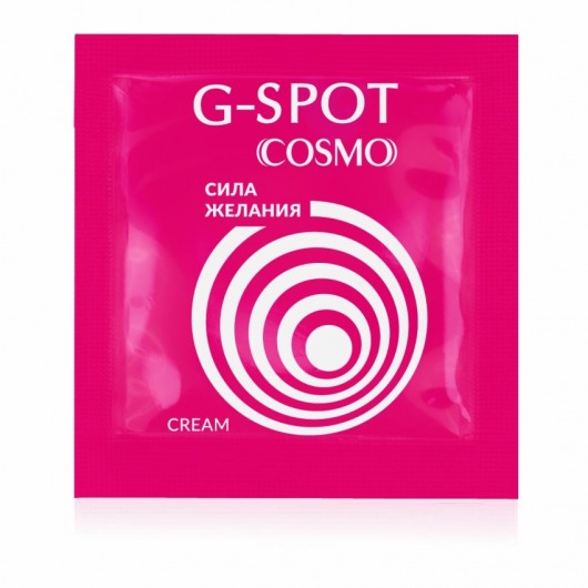 Стимулирующий интимный крем для женщин Cosmo G-spot - 2 гр. - Биоритм - купить с доставкой в Перми