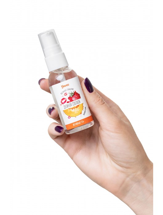 Съедобная гель-смазка Yovee «Двойной соблазн» с Д-пантенолом и вкусом клубники и дыни - 50 мл. - ToyFa - купить с доставкой в Перми