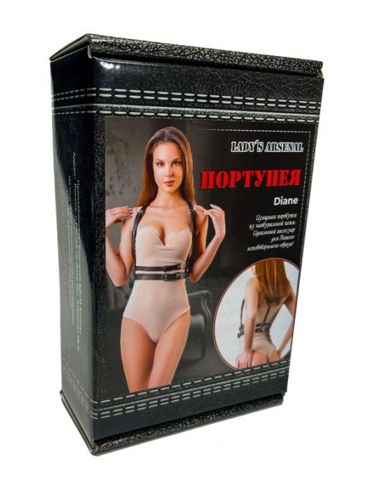 Изящная портупея из натуральной кожи Diane - БДСМ Арсенал - купить с доставкой в Перми