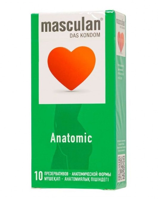 Презервативы анатомической формы Masculan Anatomic - 10 шт. - Masculan - купить с доставкой в Перми