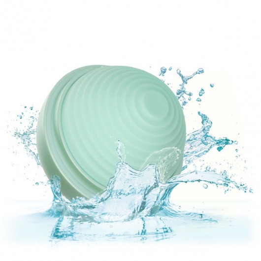 Зеленый вибромассажер Opal Ripple Massager - California Exotic Novelties