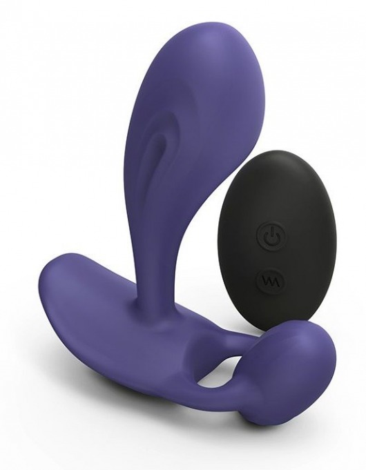 Темно-синий вибромассажер Witty P G Vibrator with Remote Control - Love to Love - в Перми купить с доставкой