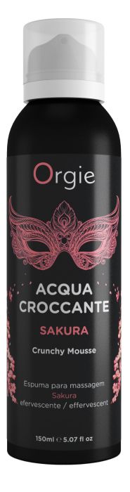 Хрустящая пенка для массажа Orgie Acqua Croccante Sakura с ароматом сакуры - 150 мл. - ORGIE - купить с доставкой в Перми