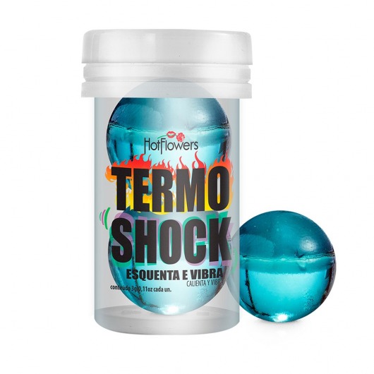 Интимный гель Termo Shock Hot Ball с разогревающе-покалывающим эффектом (2 шарика по 3 гр.) - HotFlowers - купить с доставкой в Перми