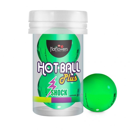 Лубрикант на силиконовой основе Hot Ball Plus с покалывающим эффектом (2 шарика по 3 гр.) - HotFlowers - купить с доставкой в Перми