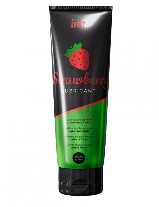 Смазка на водной основе с ароматом клубники Strawberry Lubricant - 100 мл. - INTT - купить с доставкой в Перми