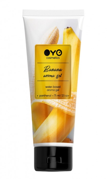 Лубрикант на водной основе OYO Aroma Gel Banana с ароматом банана - 75 мл. - OYO - купить с доставкой в Перми